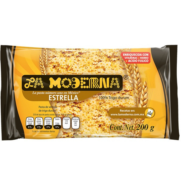 PASTA LA MODERNA 200 GR ESTRELLA