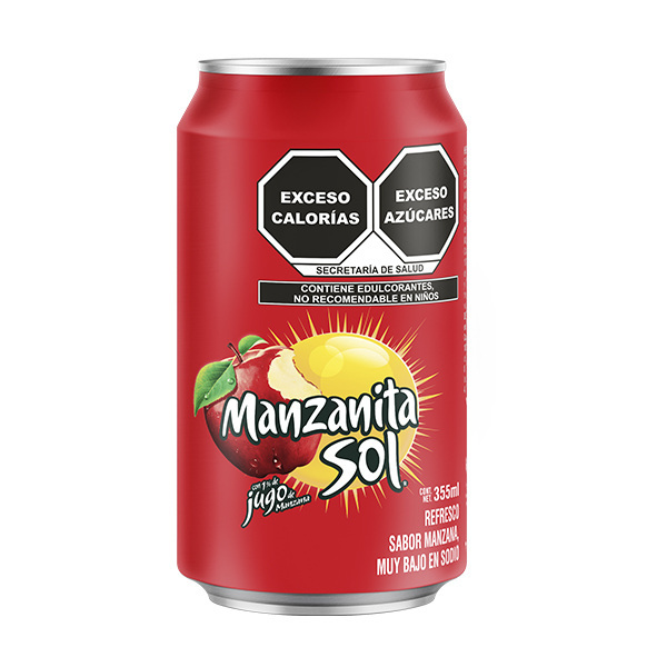 REFRESCO MANZANITA SOL LATA 355 ML